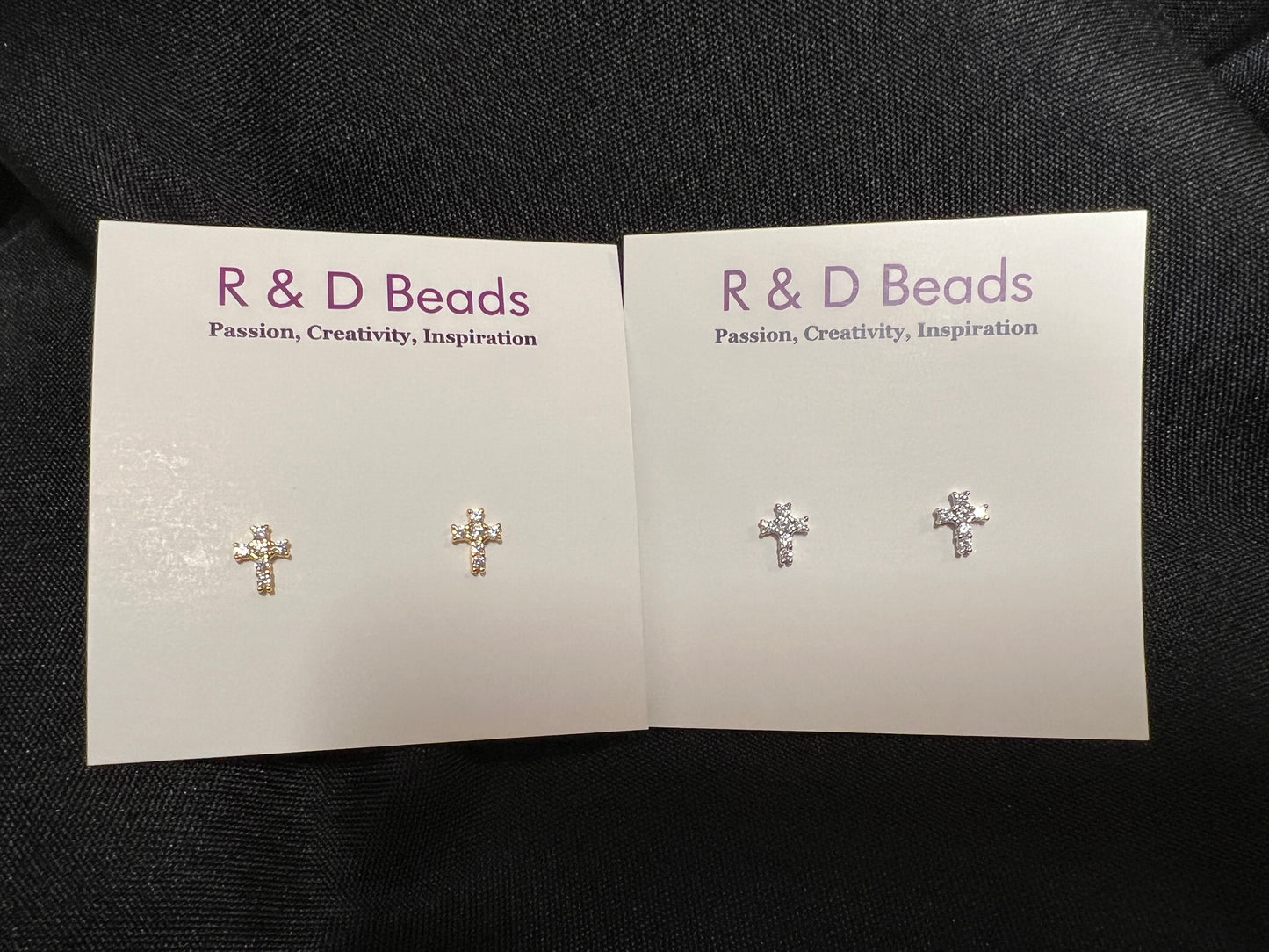 Cross CZ Earrings