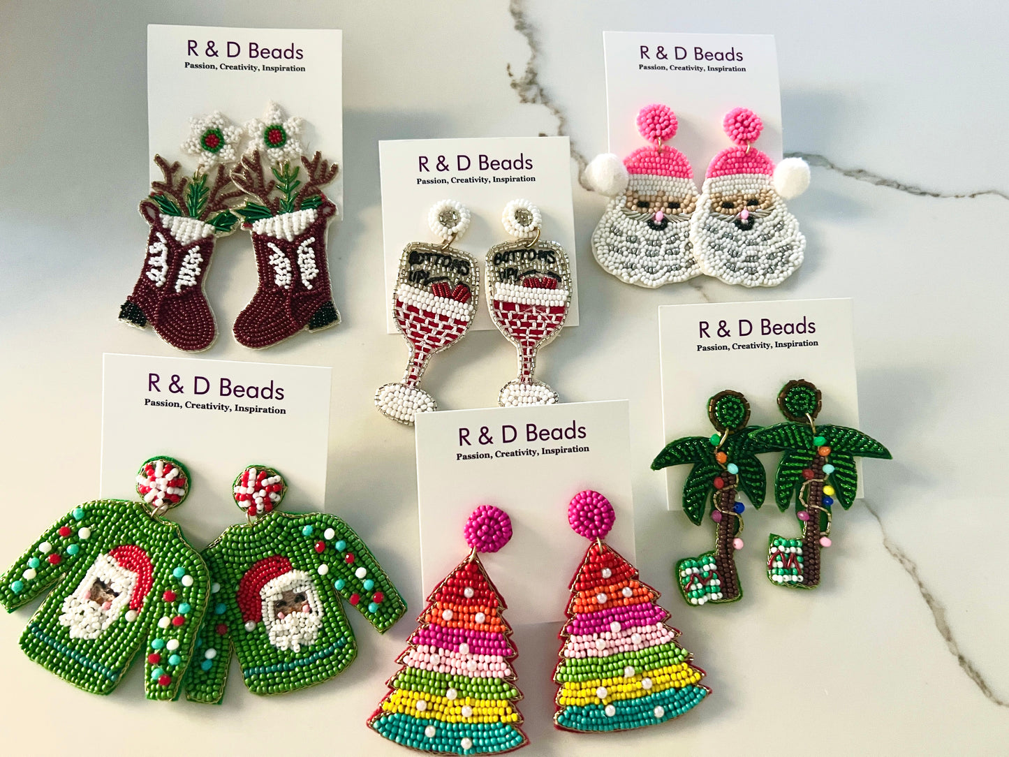 Holiday Beaded Earrings