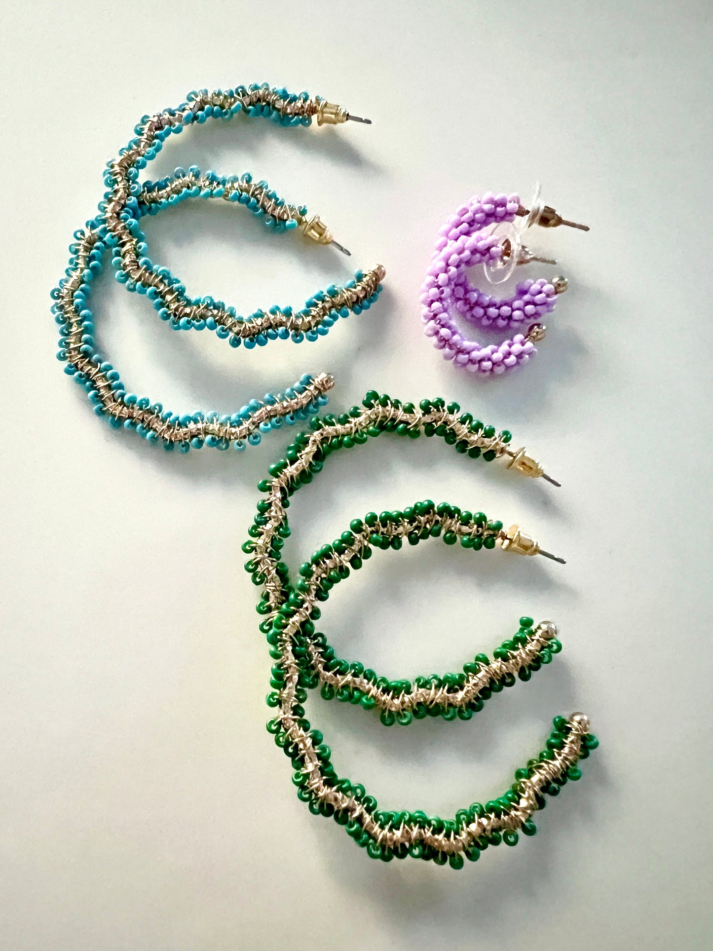 Fun Holiday Pierced Hoops
