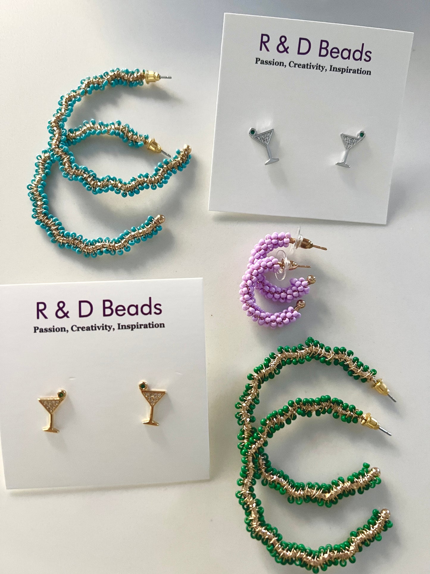 Fun Holiday Pierced Hoops