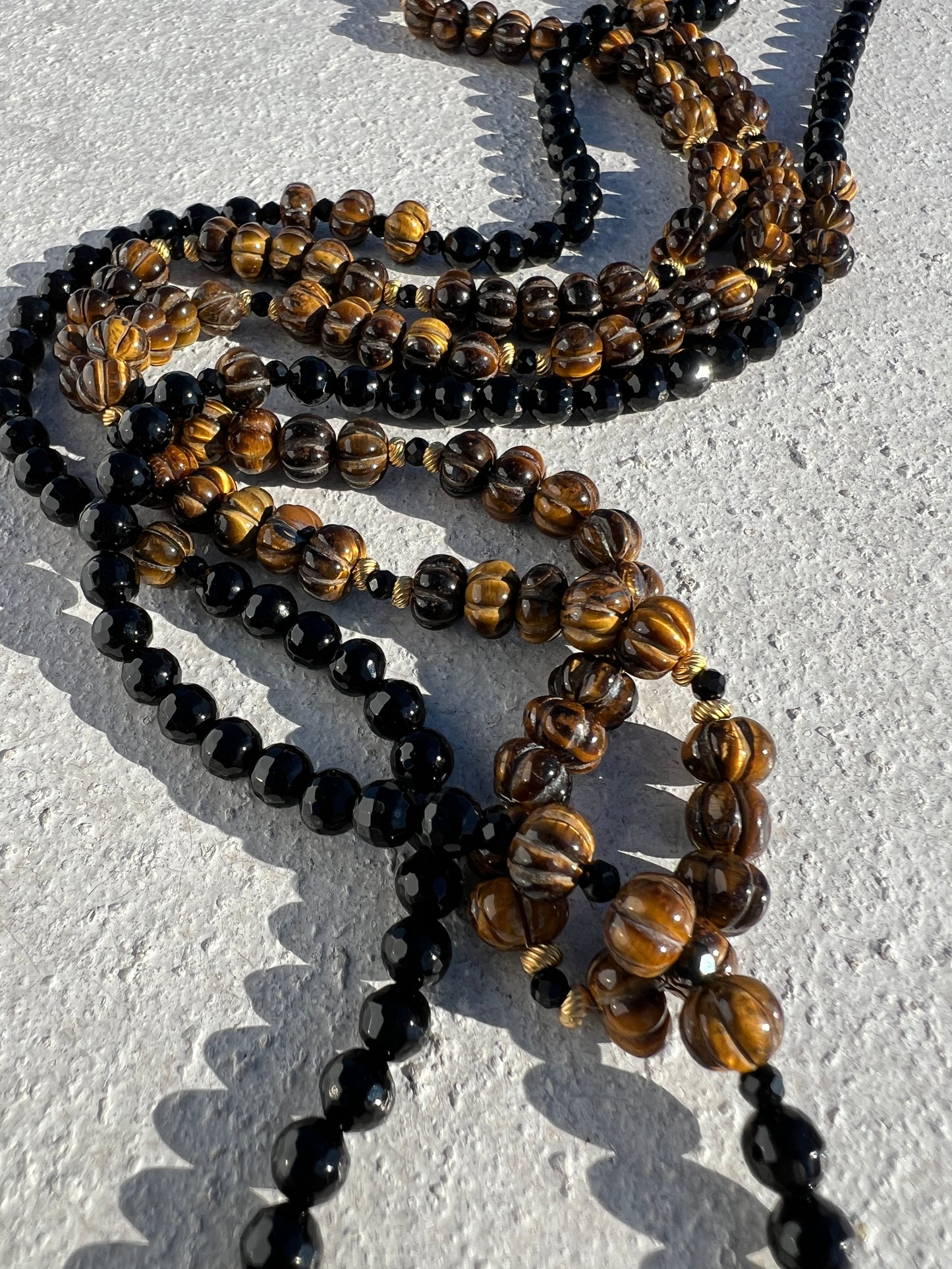 Black Onxy Tiger Eye Necklace