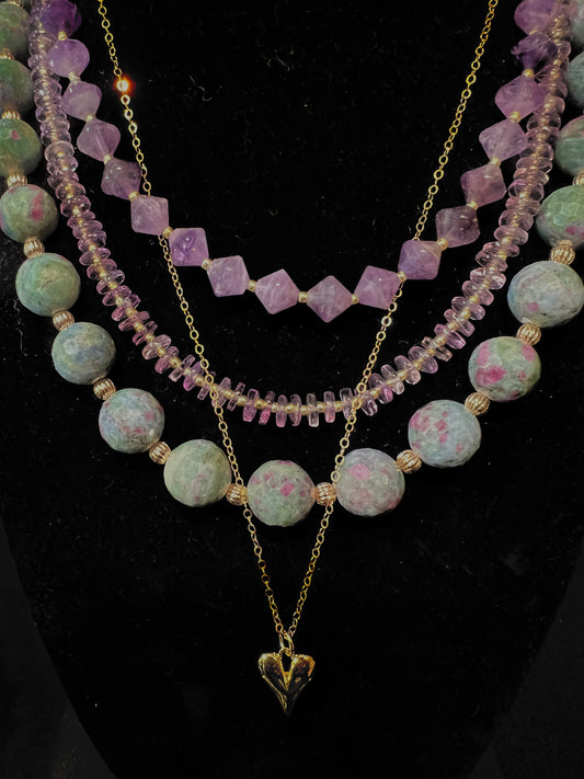 Ruby Fuchsite Necklace