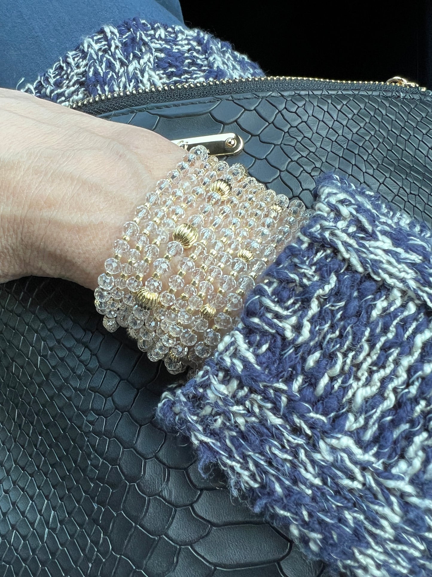 Crystal Gold Fill Ball Bracelets
