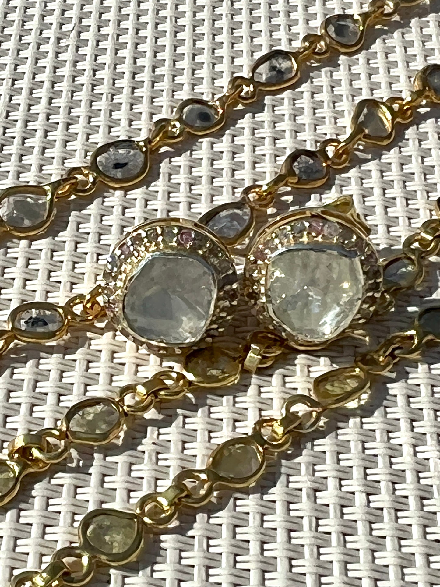 Sliced Diamond Earrings