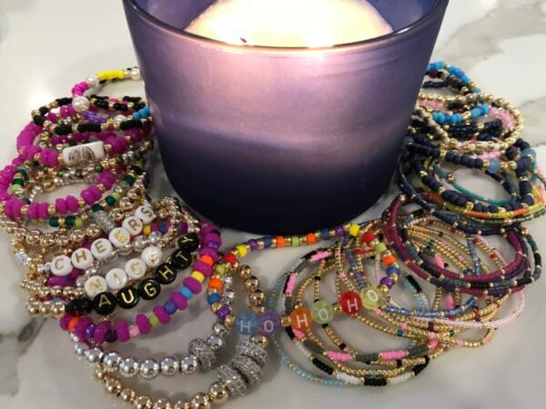 "Grit" Word Bead Bracelet