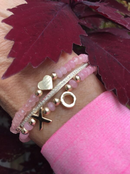 Breast Cancer Awareness Bead Bracelets