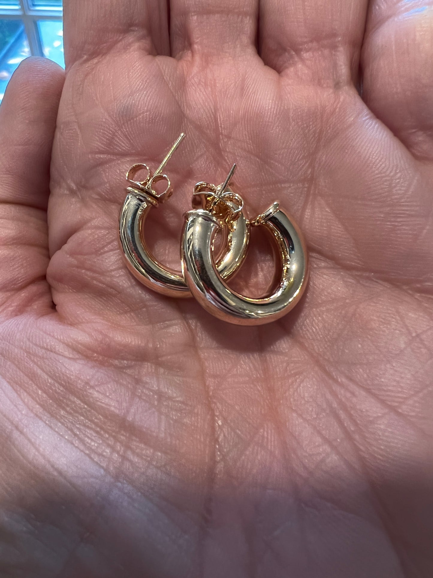 Chunky Gold Filled Hoops