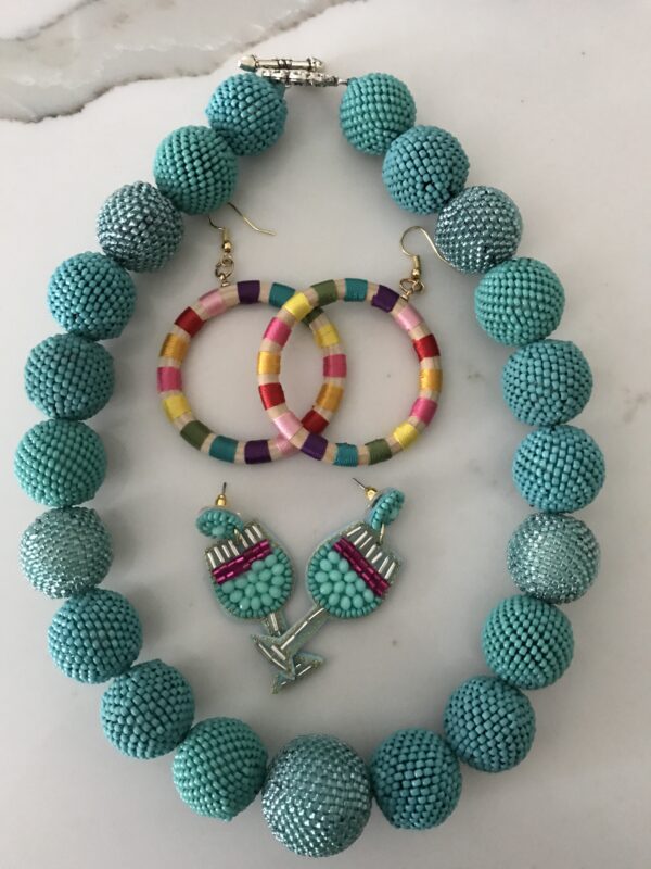 Colored Hand Bead Necklaces