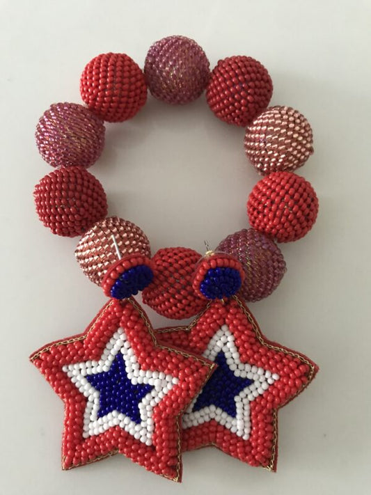 Chunky Colorful Beaded Bracelets