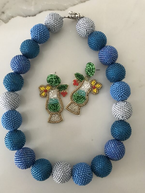 Colored Hand Bead Necklaces