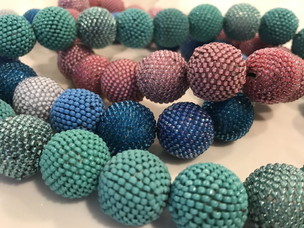Colored Hand Bead Necklaces