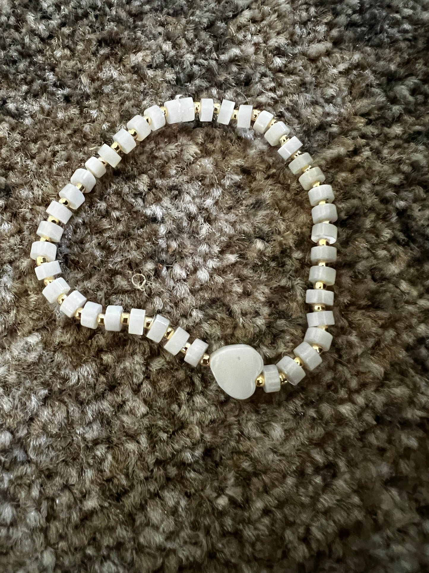 Pearl Heart Beaded Bracelet