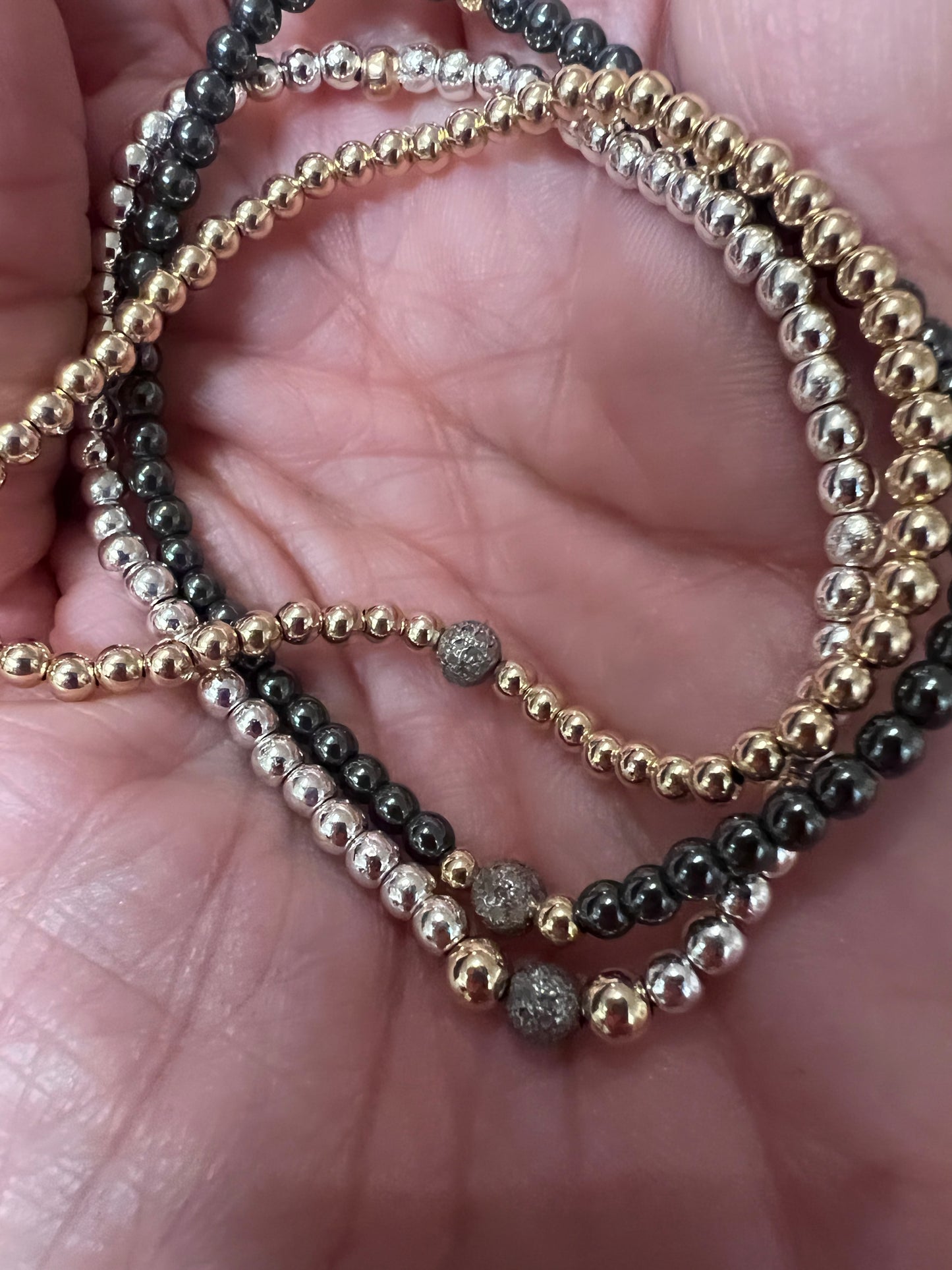 Diamond Ball 3mm Bracelet