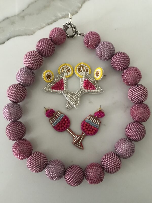 Colored Hand Bead Necklaces