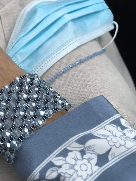 Ocean Blue Bead Bracelet