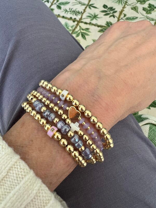 Diamond Enamel Bead Bracelets/Necklace