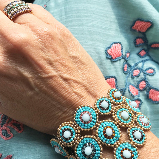 Three Row Circle Bracelet