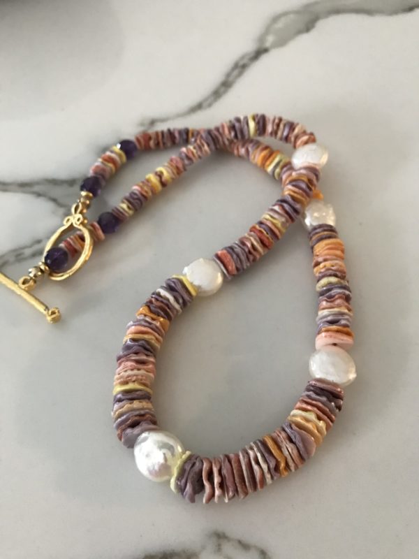 Fresh Water Pearl Shell Necklace