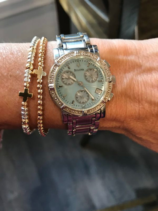 Cross Hand Beaded Bracelets