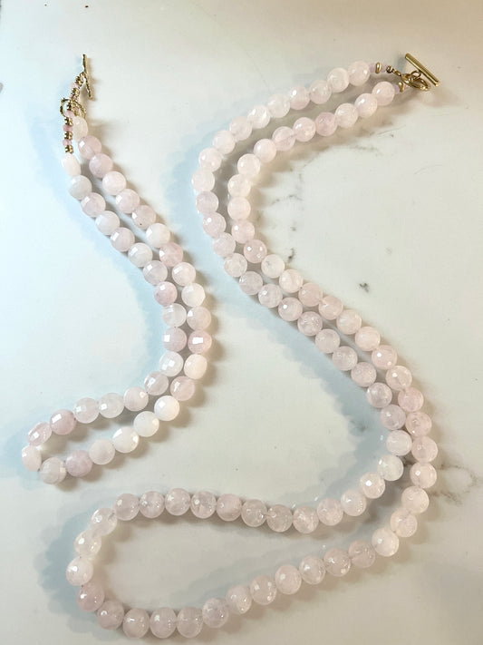 Pink Quartz Necklace