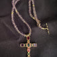 Amethyst Cross Necklace