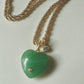 Green Jade Heart Necklace