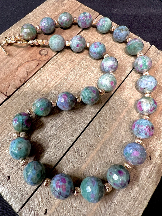 Ruby Fuchsite Necklace