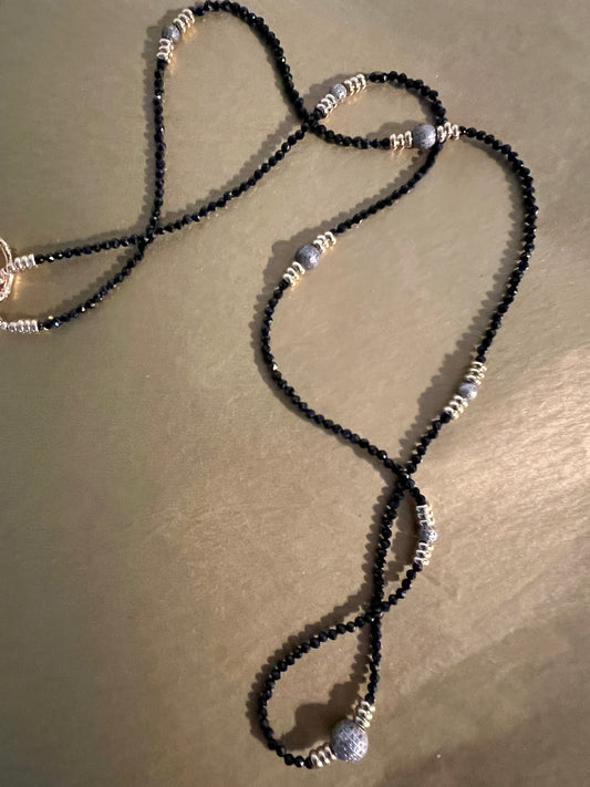 Onyx Diamond Necklace