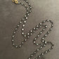CZ Gun Metal Chain Necklace