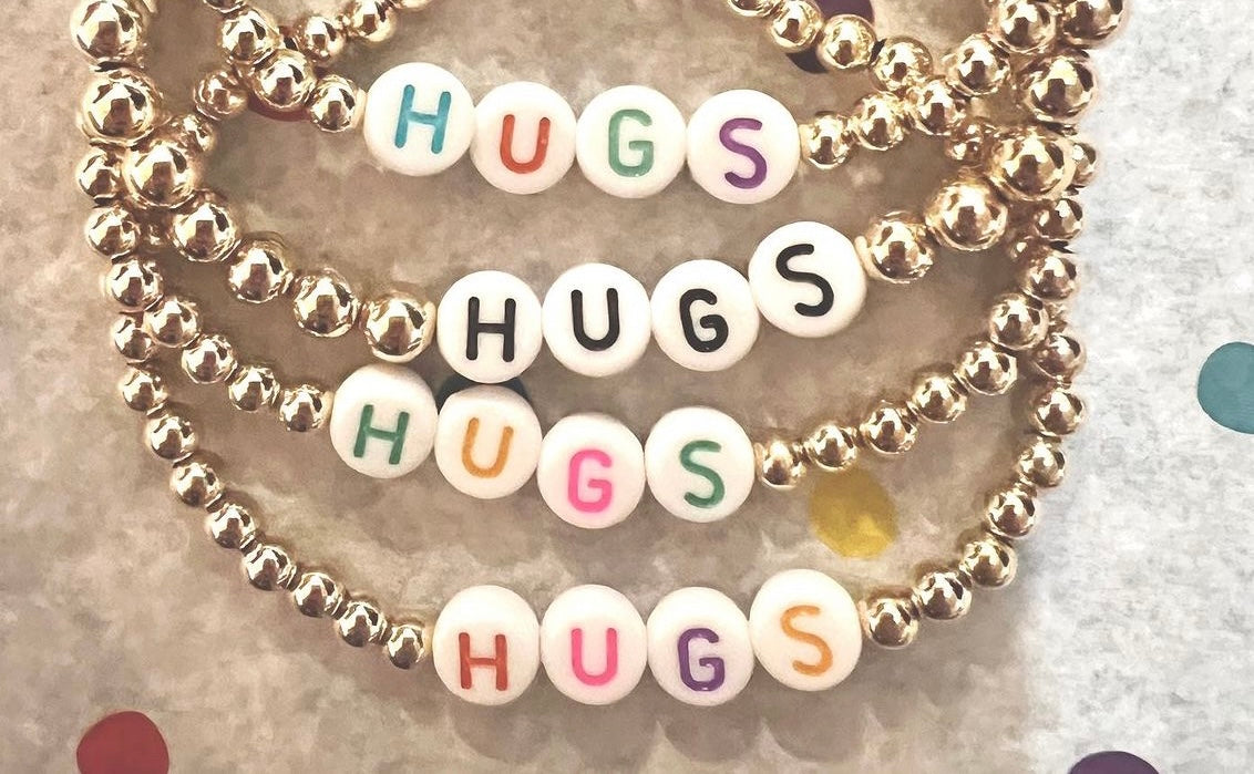 Hugs Gold Fill Elastic Bracelets