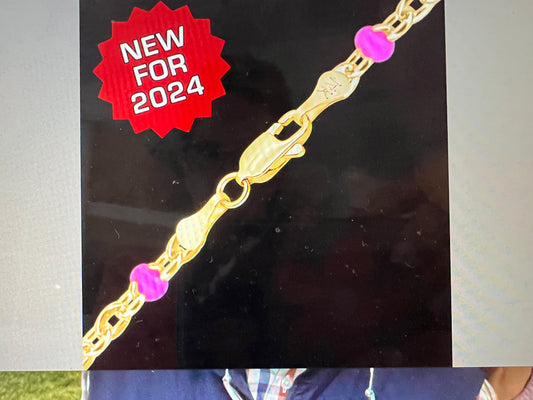 14 karat white Gold Enamel Necklaces