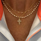14 karat white Gold Enamel Necklaces