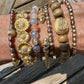 Gold Filled Flower Cuff Bracelet