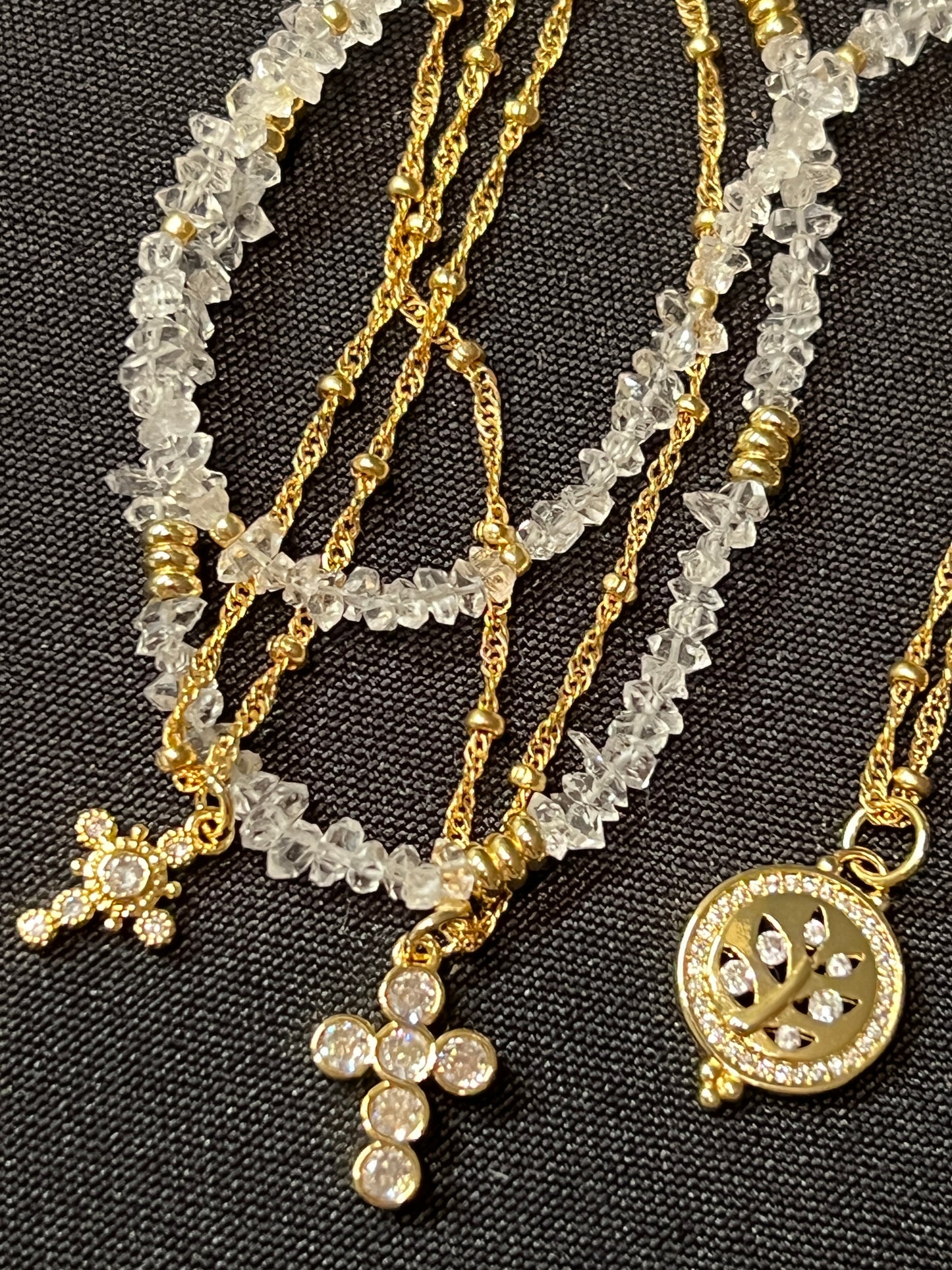 CZ Round Pendant Necklace