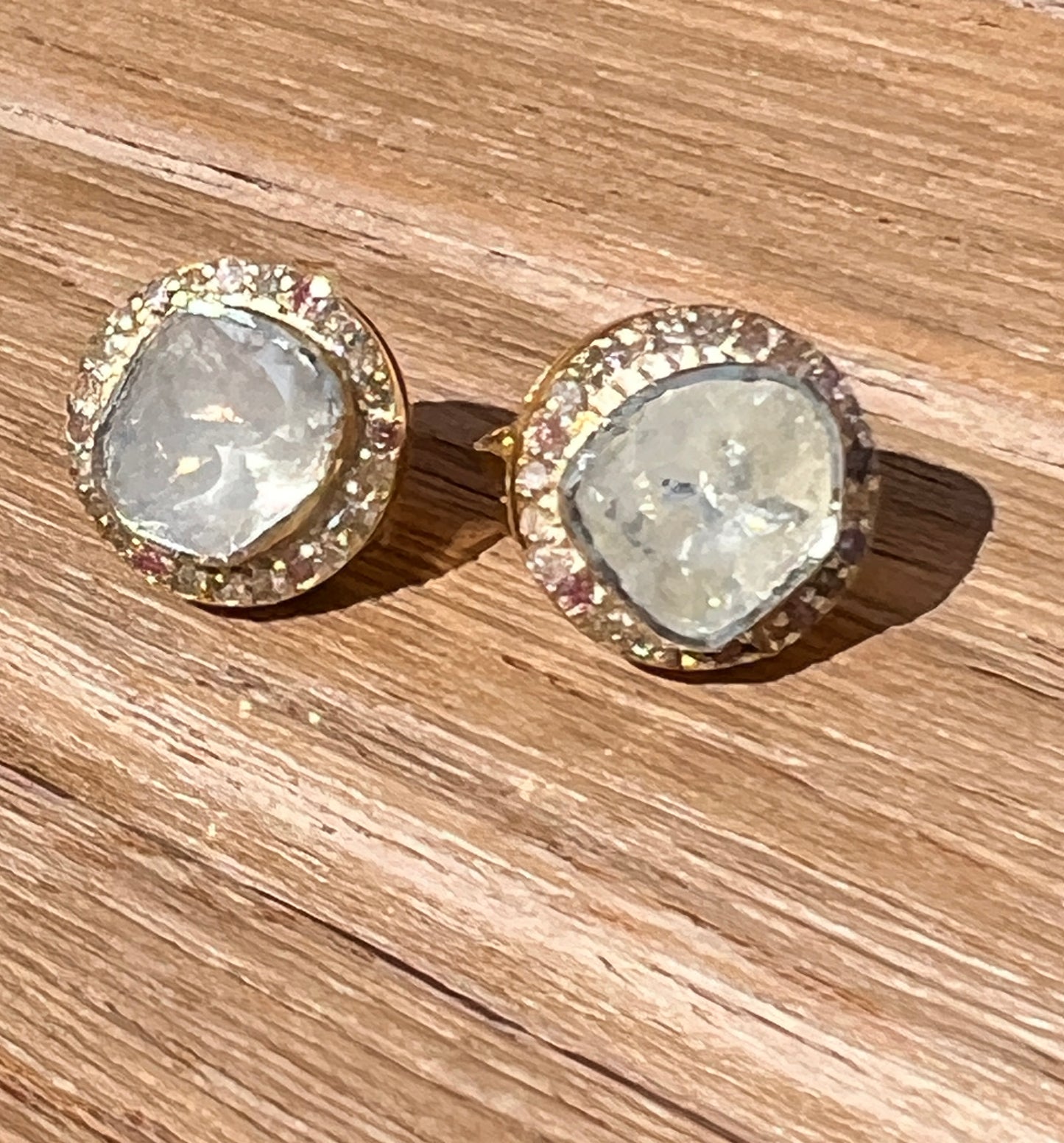 Sliced Diamond Earrings