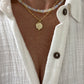CZ Round Pendant Necklace