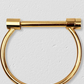 Stirrup Screw Gold Bracelet