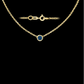 14 Karat Gold Sapphire Necklace