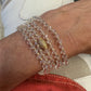 Crystal Hand Beaded Elastic Bracelets