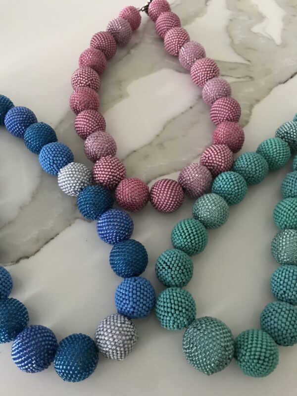 Colored Hand Bead Necklaces