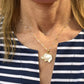 Mother of Pearl Elephant Necklace