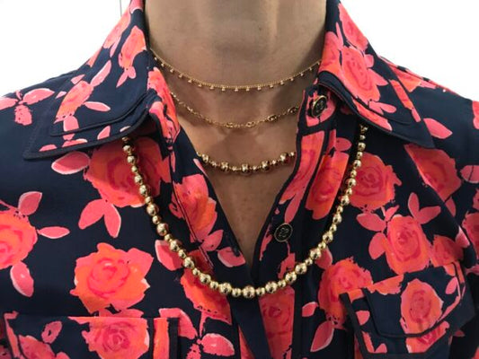 Gold Filled Bead Necklace