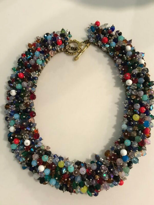 Colorful Hand Beaded Necklace