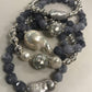 Silver Hand Beaded Bracelets