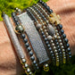 Black Gold Bead Bracelets