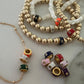 Diamond Enamel Bead Bracelets/Necklace
