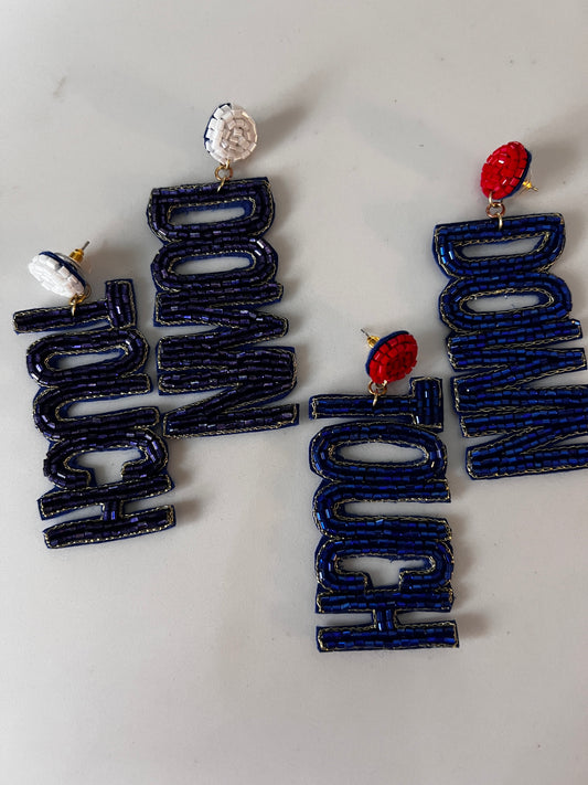 Touch Down Beaded Earrings