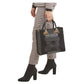 Large Faux Fur Leather Bag