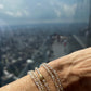 Crystal Hand Beaded Elastic Bracelets