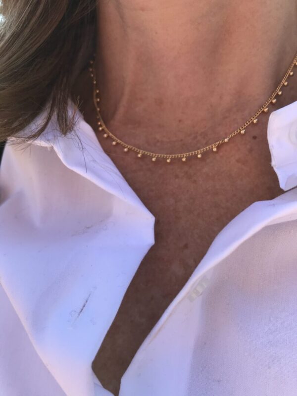 Gold Fill Dot Necklace